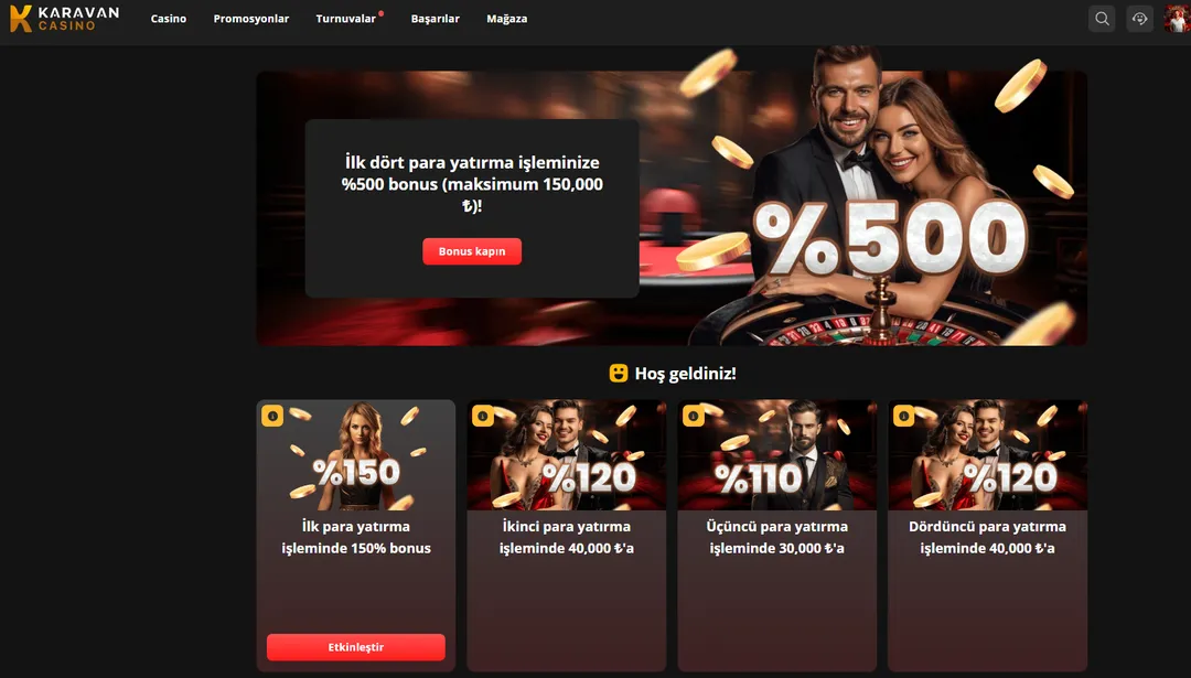 Karavan Casino Bonusları