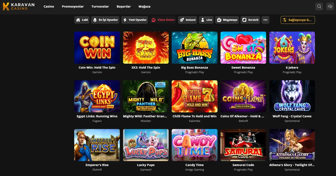 Karavan Casino Oyunları